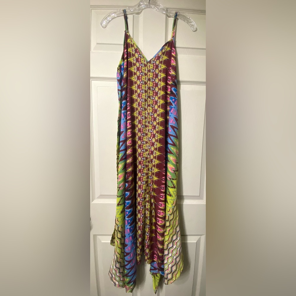 Adjustable spaghetti strap summer dress size 14/16 Large